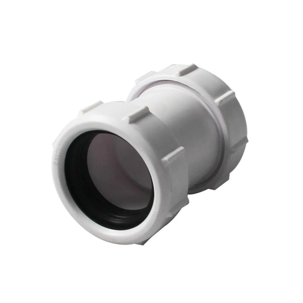 

Pipe Coupler Compression No Glue Needed Overflow Condense Pipe Joiner Water Fittings Kitchen Supplies