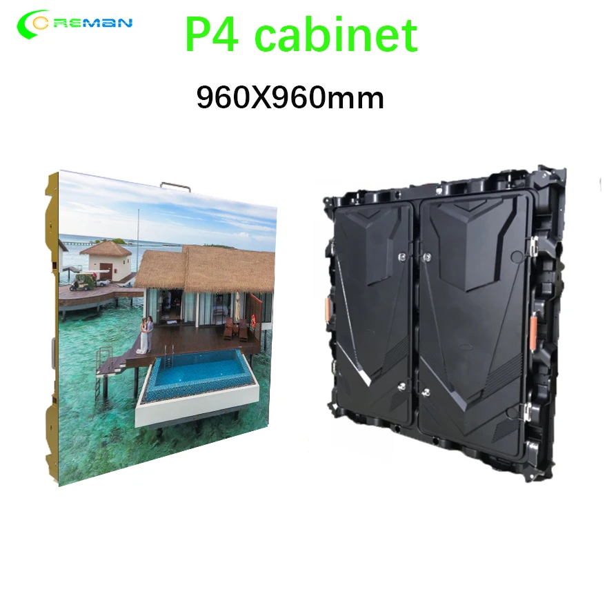 Программируемая светодиодная видеопанель P4 960x960 мм светодиодный шкаф визуально