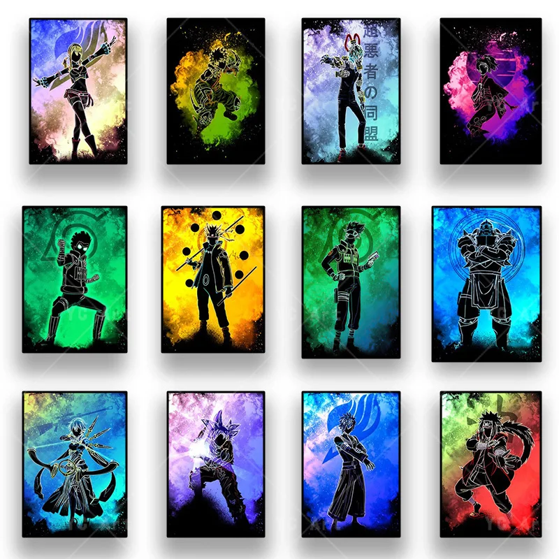 Постер из японского аниме Наруто Настенная картина для стены и детской комнаты