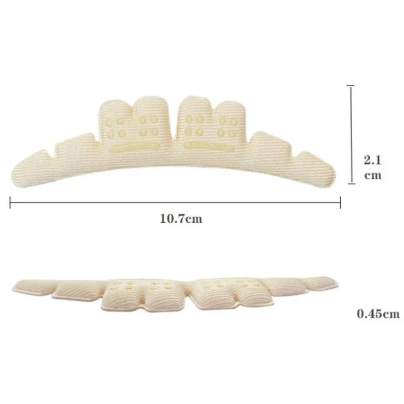 

2 in 1 Silicone Non-slip Insoles Sandals Sticker High Heel Shoes Women Foot Self-adhesive Patch Cushion Forefoot Gel Pads