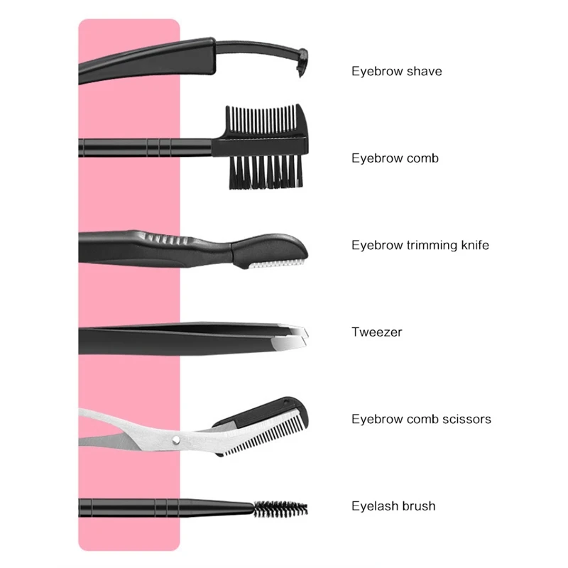 5 шт./компл. стильный триммер для бровей эпилятор бритва лица ножницы гребень