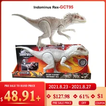 Jurassic World Indominus Rex Dinosaur Toy Tyrannosaurus Biting Movement Ferocious Sound Effect Toys for Kids Birthday Gift GCT95