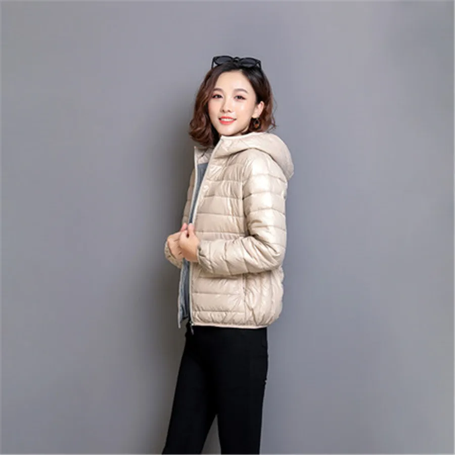 

Зимняя куртка с капюшоном, женская одежда с хлопковой подкладкой, легкие пуховики из хлопка, женское короткое модное Свободное пальто, топы