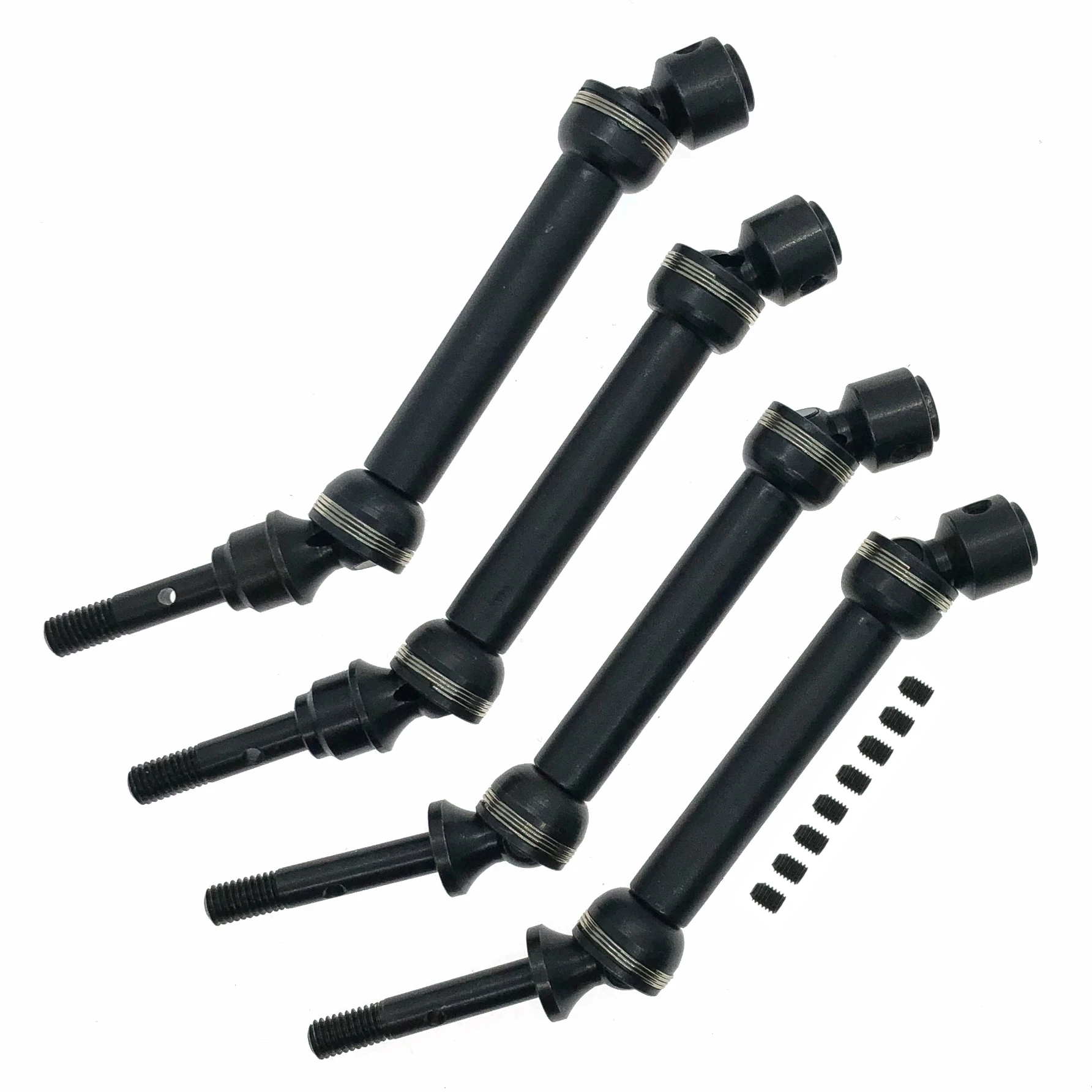 Передний и задний приводной вал в сборе из нержавеющей стали CVD для 1/10 Traxxas Slash 4x4