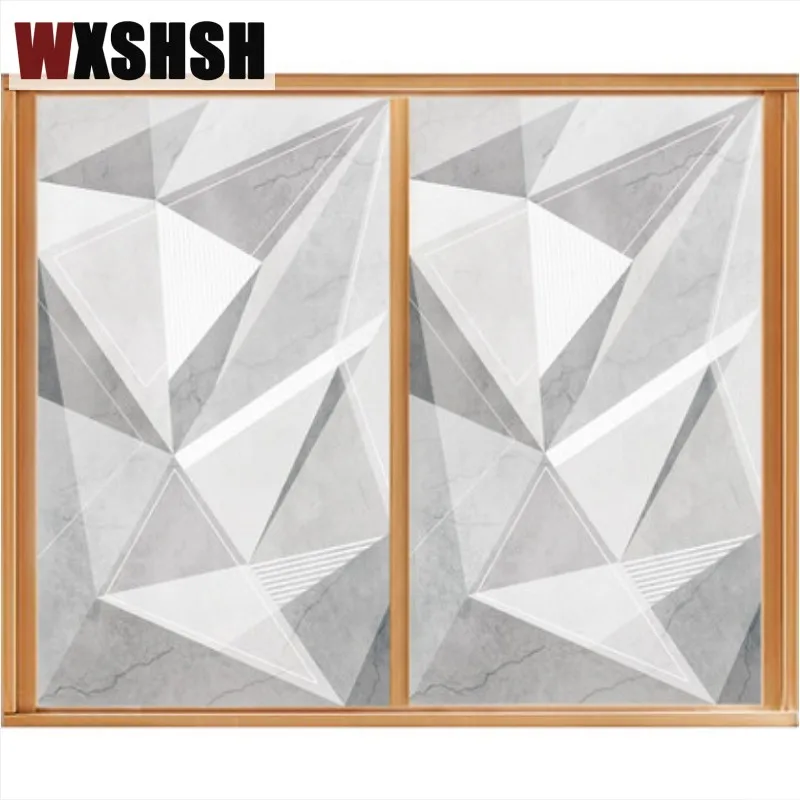 

Custom Size Static Cling No Glue Window Film Geometry Pattern Water-Proof UV-Proof Privacy Protection Decoration Glass Sticker