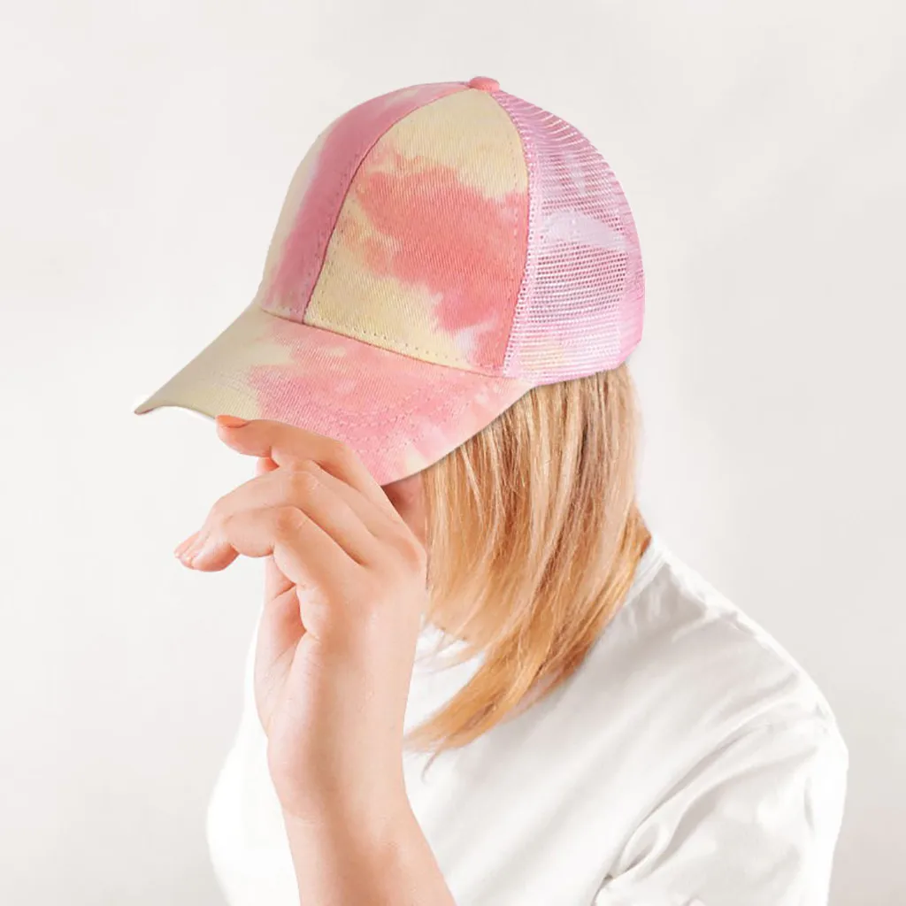 

Sagace Hats For Women Tie-dye Cap Breathable Sports Summer Cap Outdoor Mesh Caps For Men Hip Hop Trucker Cap Streetwear