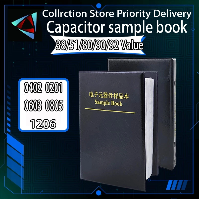 Книга образцов конденсаторов Ibuw SMD 950 шт. 2550 4500 0201 0402 0603 0805 10 мкФ 1НФ 100пф
