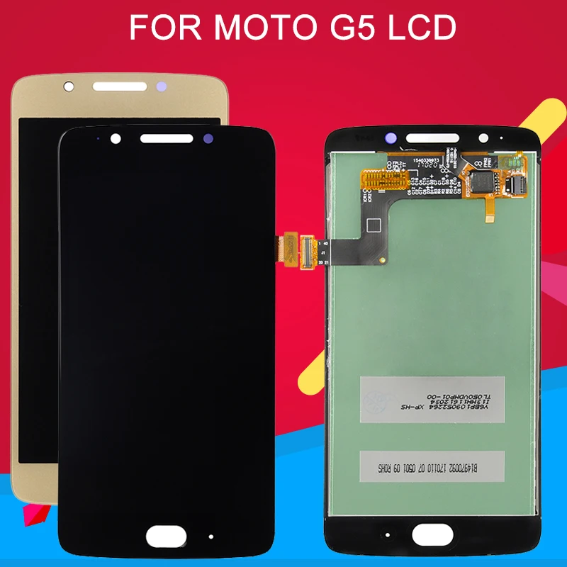 Dinamico 5 0 дюймов для Moto G5 дисплей MotoRola XT1672 XT1676 ЖК с сенсорным экраном дигитайзер