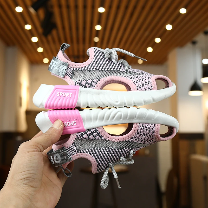 Спортивные сандалии для девочек новинка 2020 Корейская весенне-летняя детская