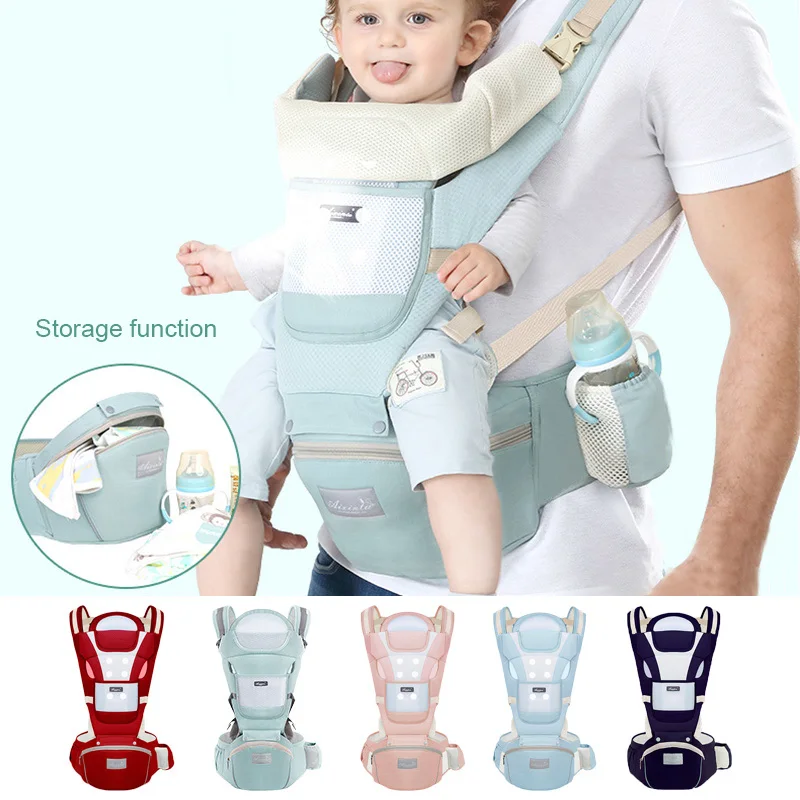 

Эргономичная переноска для новорожденных, рюкзак для младенцев, слинг, положение лицом и спиной, кенгуру, для путешествий 0-36 месяцев