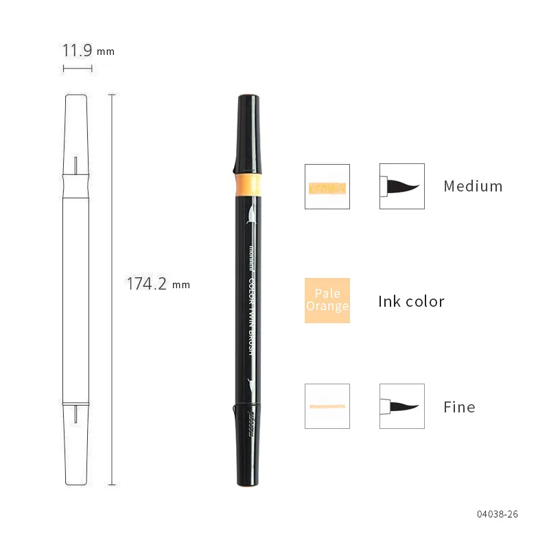

Double-headed Color Brush Soft-headed Calligraphy Brush Pen Brush In The Model Painting Supplies Paint Brush Set Art Supplies