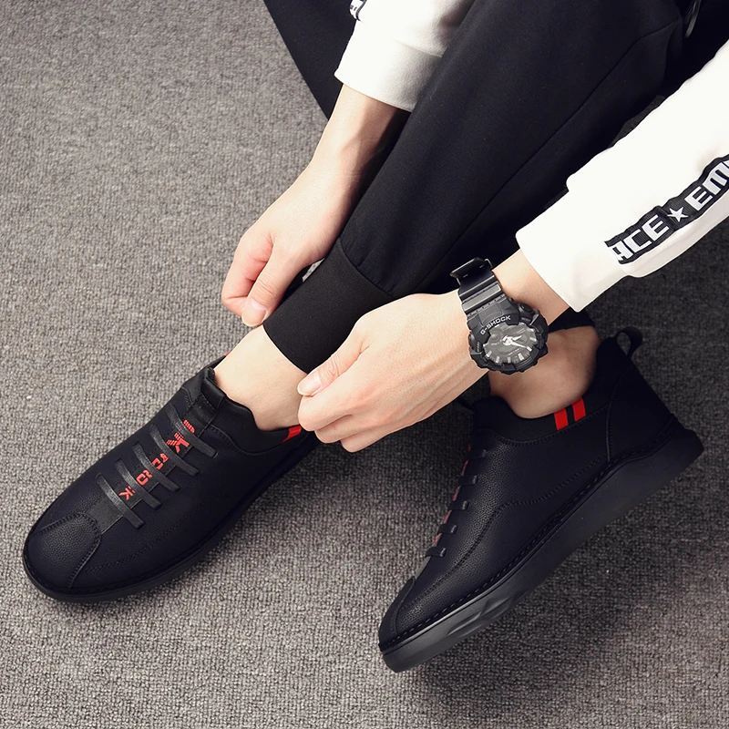 Новый стиль осени Мужская Спортивная повседневная обувь для вождения на плоской