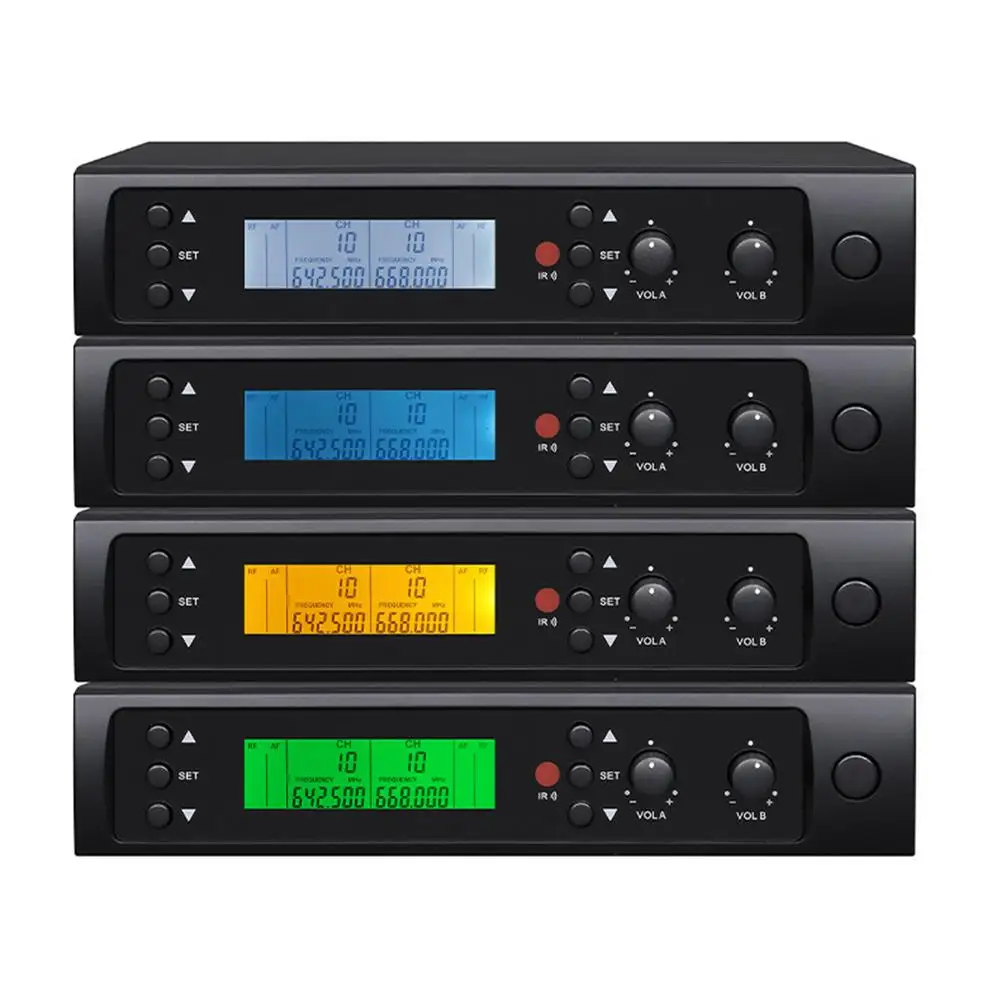 Беспроводная микрофонная система металлический микрофон для караоке UHF