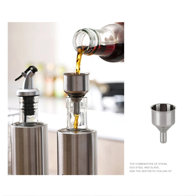 Стекло масло Кунг фу Чайный Стиль Ooil Ppot Нержавеющая сталь приправа бутылка G