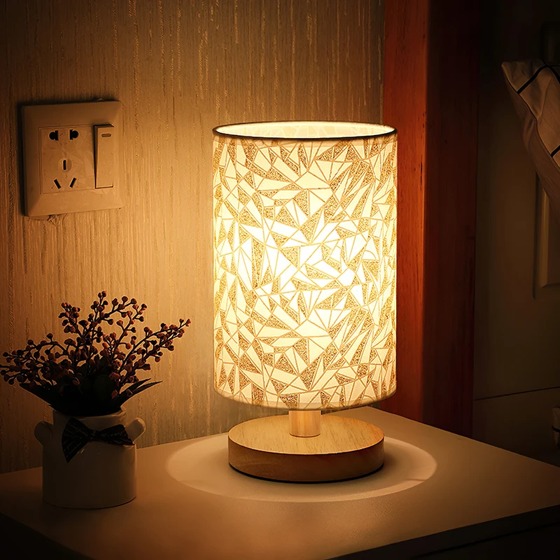 

Bedside Table Lamp Dimming Decorative LED Light USB Unique Energy Saving Desk Lamp With Remote Control For Living Room Bedroom