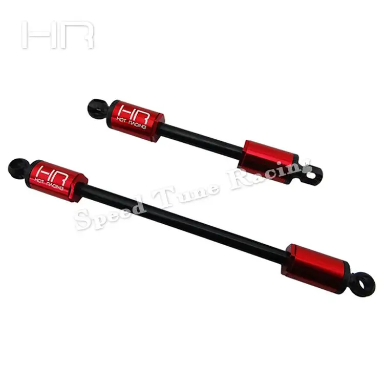 Hot Racing upgrade heavy duty telescoping hard steel drive shafts with universal joints for the Axial SCX10 II