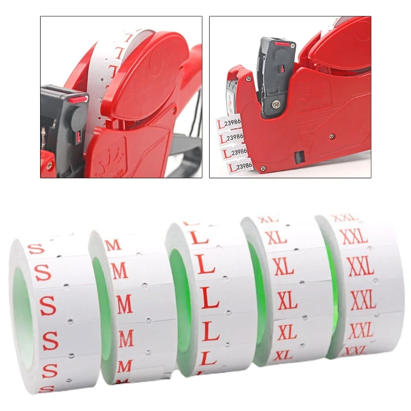 

10 Rolls Price Labels Paper Labeller Shop Price Label 22mm x 12mm