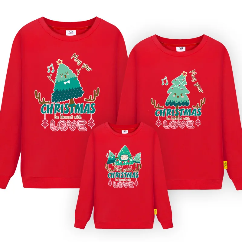 

Family Look for Dad Mom and ME 2021 Father Mother Daughter Son Christmas New Year Cotton Sweater Outfits Family Matching Clothes