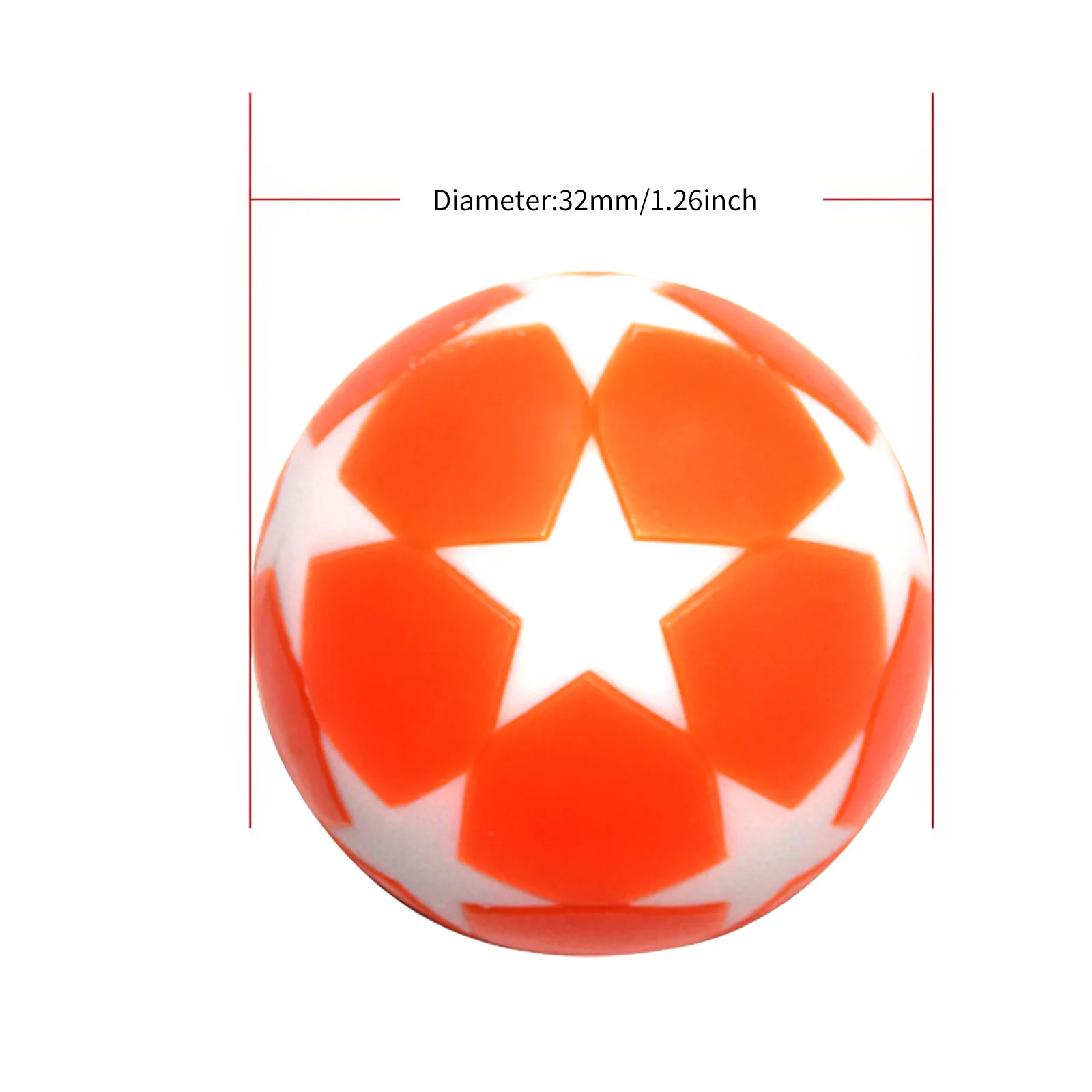 

8Pcs 36 Mm HIPS Table Football Five-Star Surface Soccer Football Board Match Game Indoor Game Ball Fitness Sport Competition