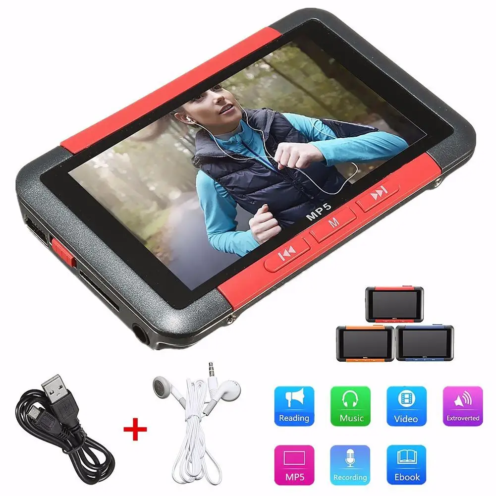 3 'ƎG 16G тонкий LCD HD 720P MP5 видео музыкальный медиаплеер FM радио плеер 1280x720