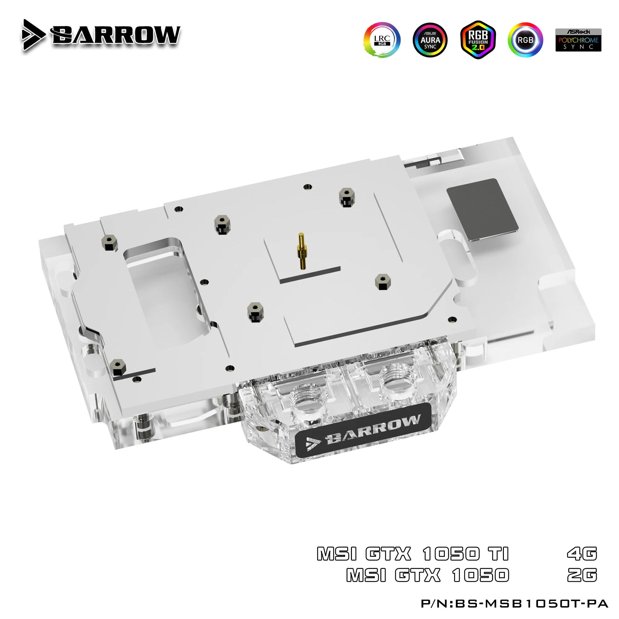 Barrow BS MSB1050T PA LRC 2 0 полноэкранная графическая карта блок водяного охлаждения для MSI