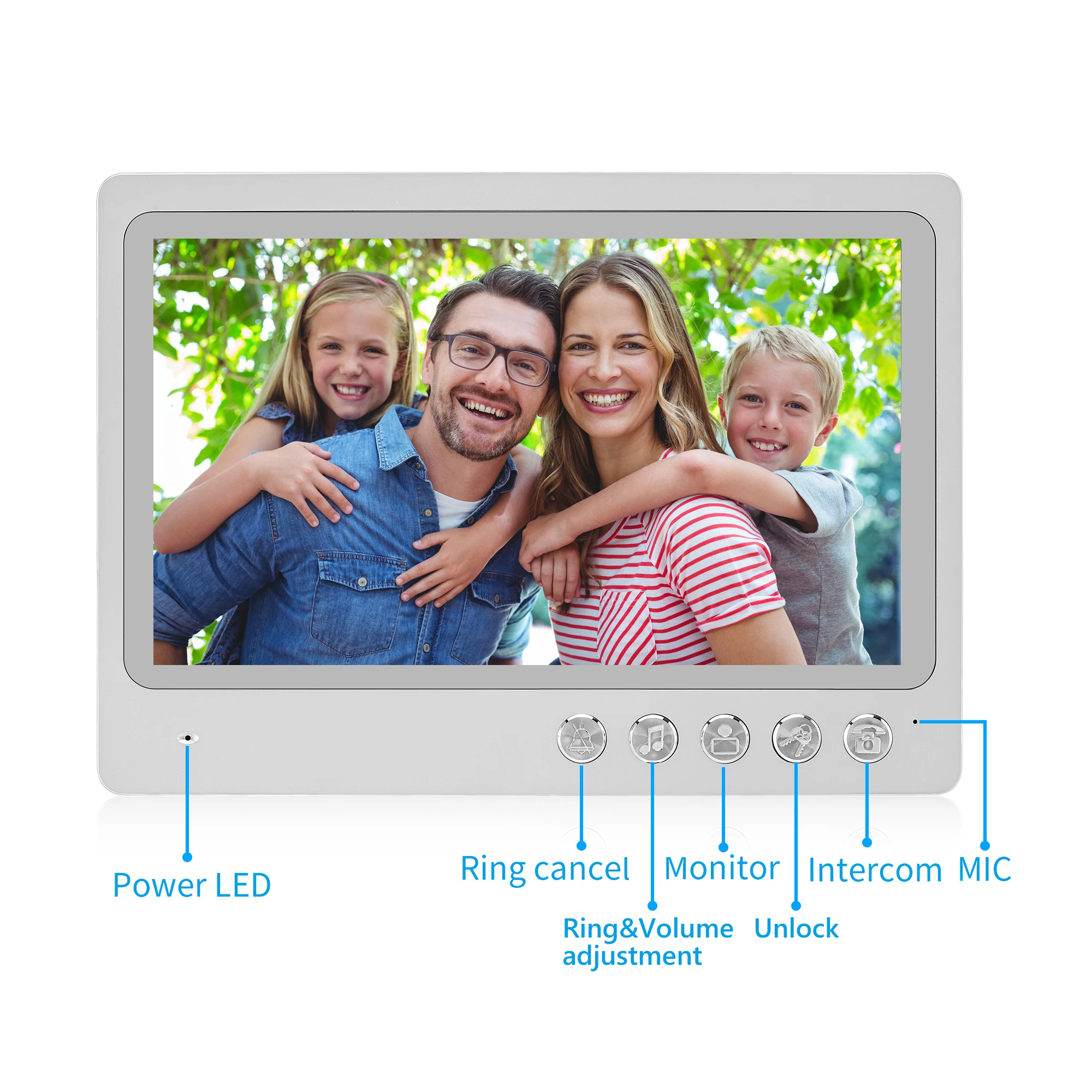 

WiFi/wired Video Doorbell Camera with 9 inch Monitor, Real-Time Response, No Monthly Fees, 2-way audio,Night Vision, Waterproof