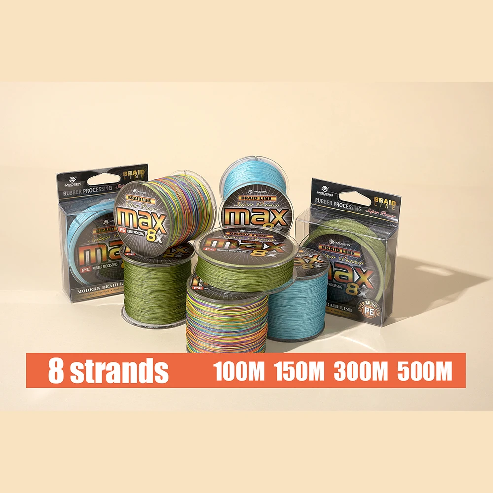 

ZUKIBO 8X Braided Fishing Line 100/150/300/500M 8x Multifilament Fishing Line 8 strands PE Line for Carp Fishing Super Strong