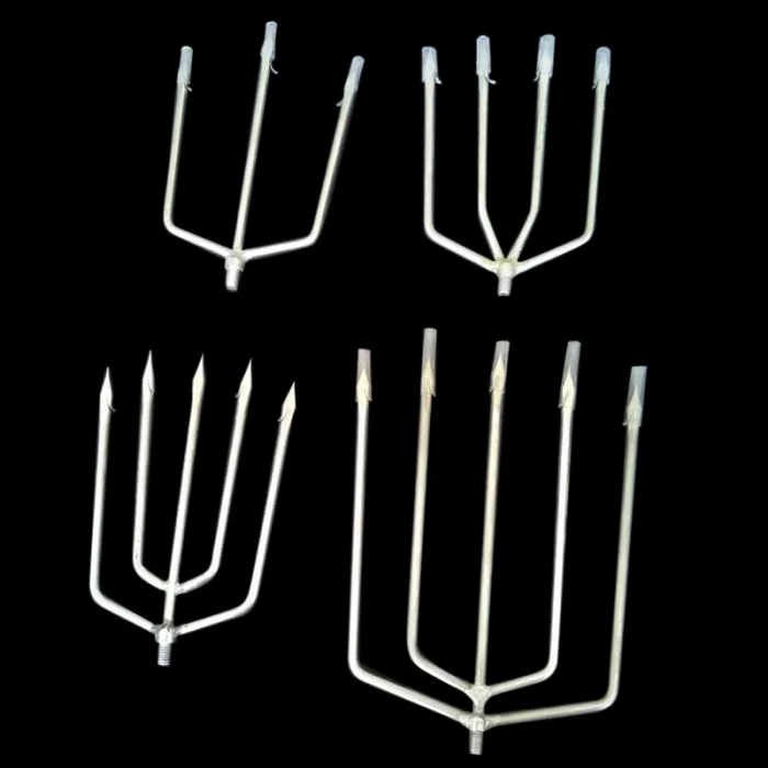 Stainless Steel Fishing Tools Prong Serrated Harpoon Fish Fork Fishing Ice Crusher Drill Fishing Tackle Fishing Tool Accessories