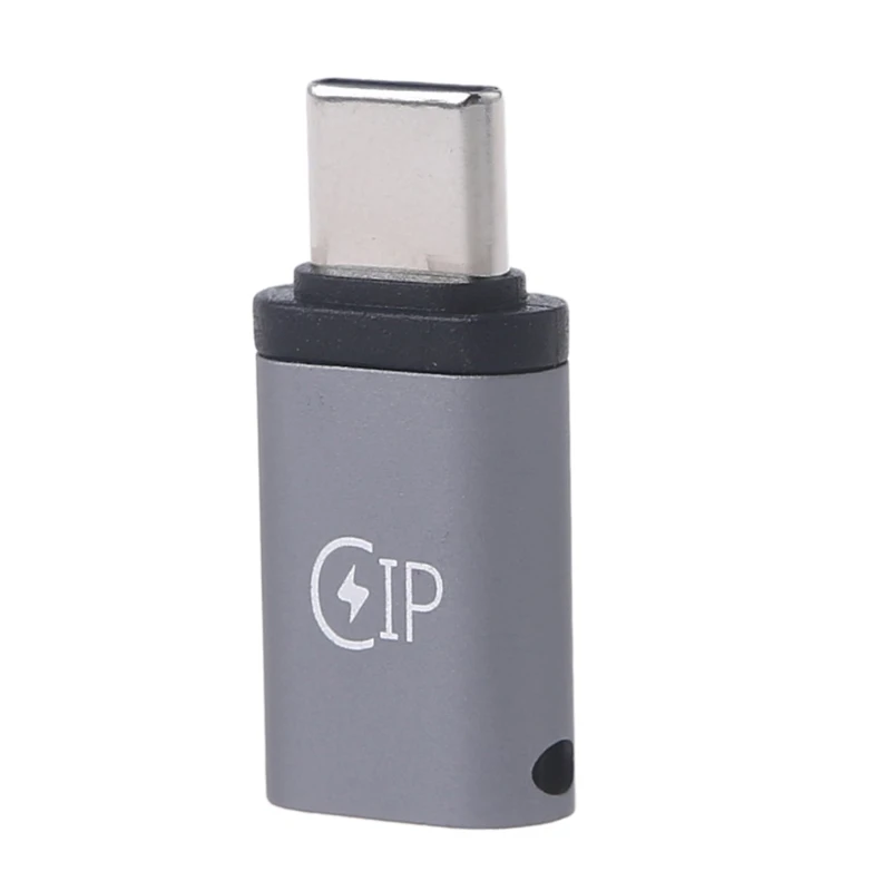 

Metal Type C Light-ning Female to Type C Male Adapter Fast Transmission 2.7cm Practical Adapter Small and Convenient