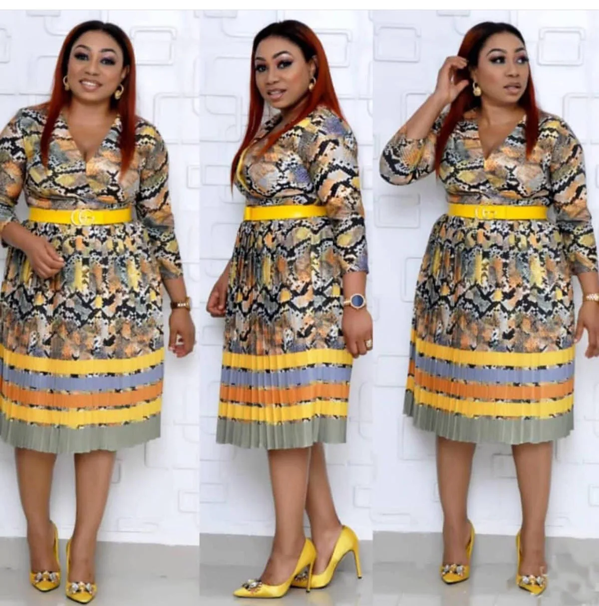 

Africa Dress Woman Pleated Vestido Fashion Printed Woman Bodycon Dress