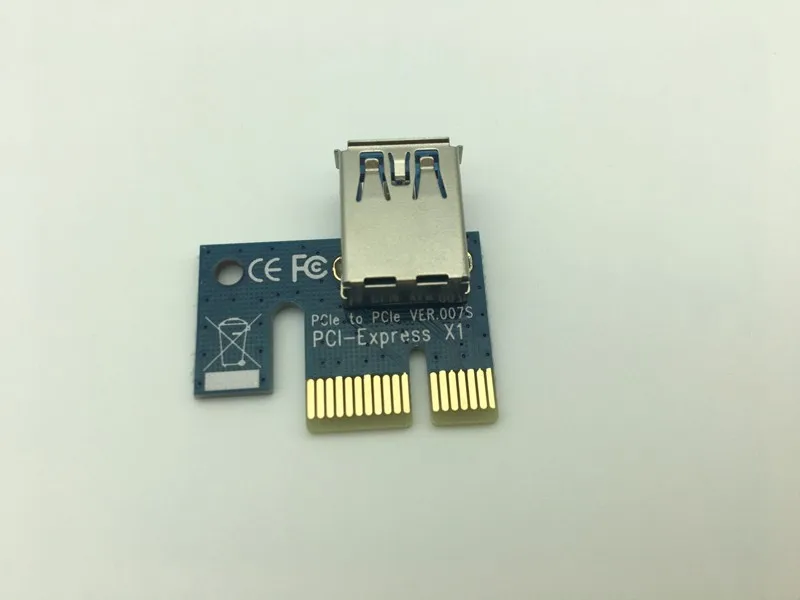 Райзер карта PCI E 1X к 16X Графический удлинитель Кабель для майнинга расширенная