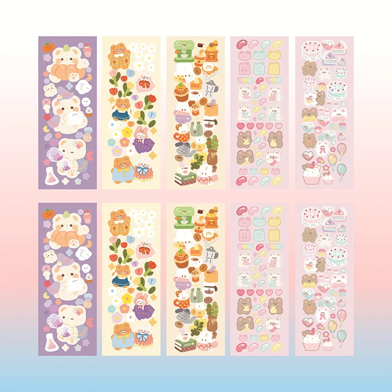 

DIY Korean Color Laser Stickers Kawaii Decorate Manual Photo Album Scrapbook Stationery Stickers Kids Gift