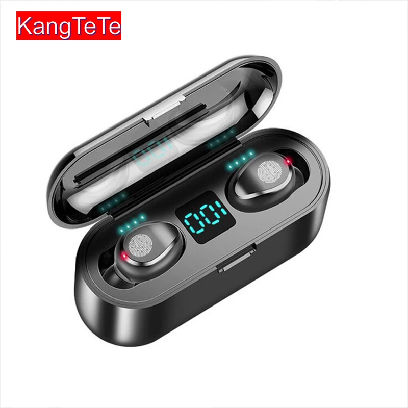

F9 TWS Bluetooth 5.1 Earphones Wireless Headphone With Charging Box Microphone Waterproof Noise Reduction Stereo Sport Earbud