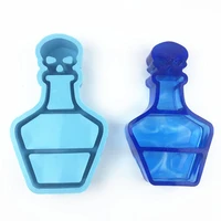bottle shaped organizer rack epoxy resin mold diy jewelry makeup storage box shelf display stand tray silicone mould