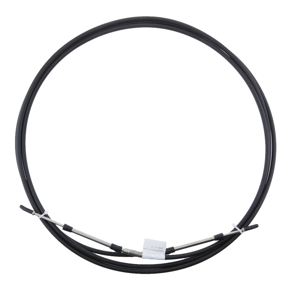 

8FT Throttle Control Cable for Boat Inboard Engine Control Lever (Black+Red)