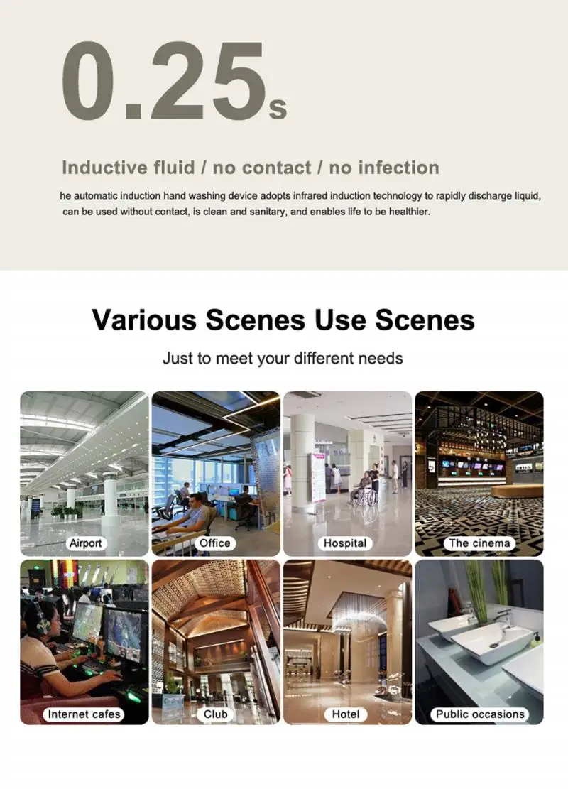 

Intelligent Touchless Automatic Induction Soap Dispenser Wall Hanging Hand Disinfector Hand Sanitizer Alcohol Sprayer