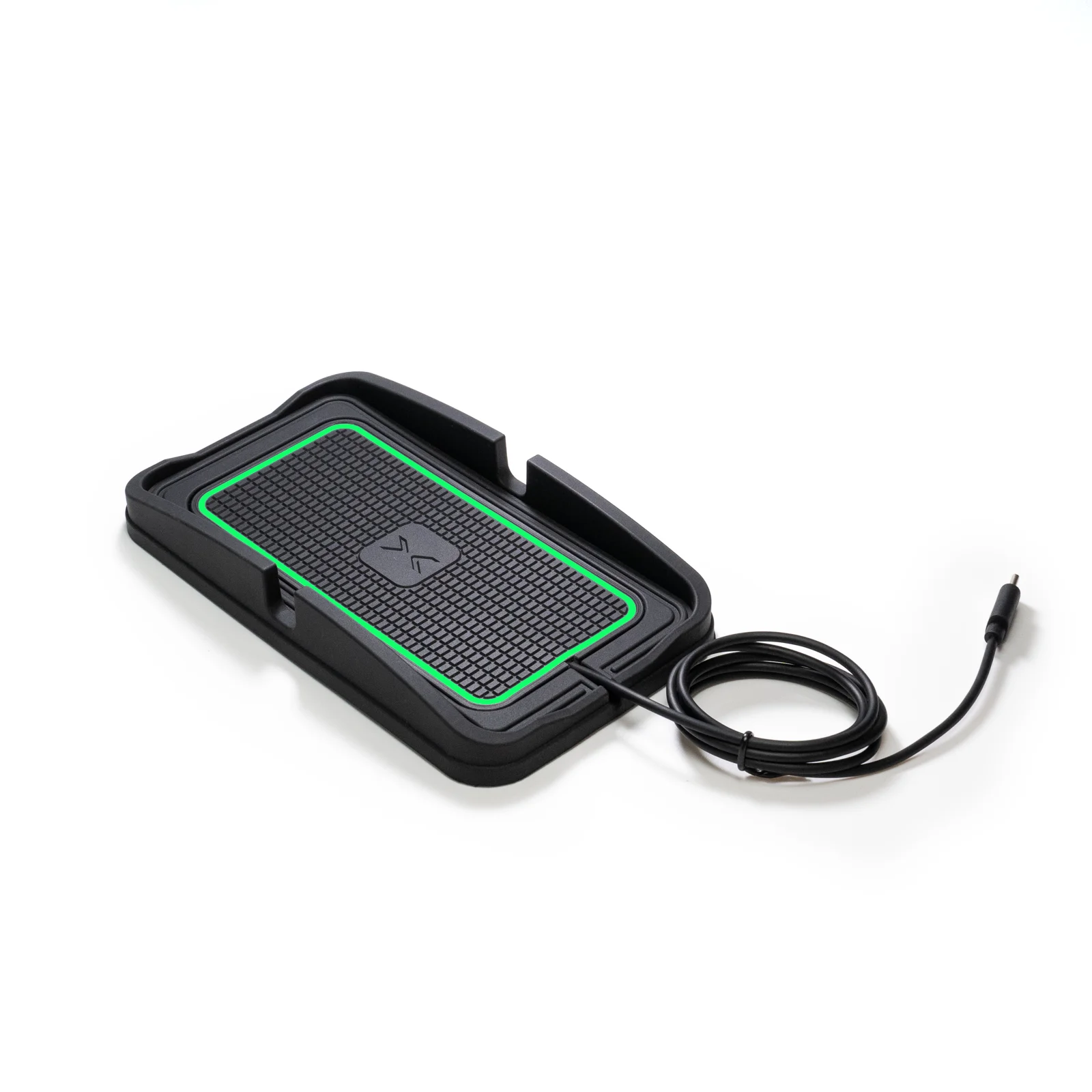 polmxs car fast wireless charger silicone pad cradle 15w for samsung s22 s21 iphone 13 12 11 8 max wireless car charging holder free global shipping