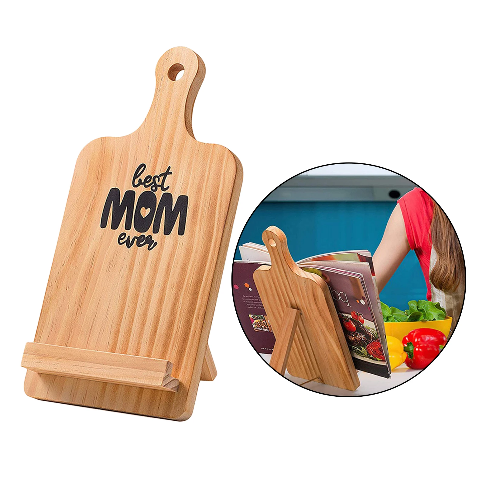 

Sturdy Cookbook Stand Recipe Book Tablet Holder Rack Bookrest for Tablets