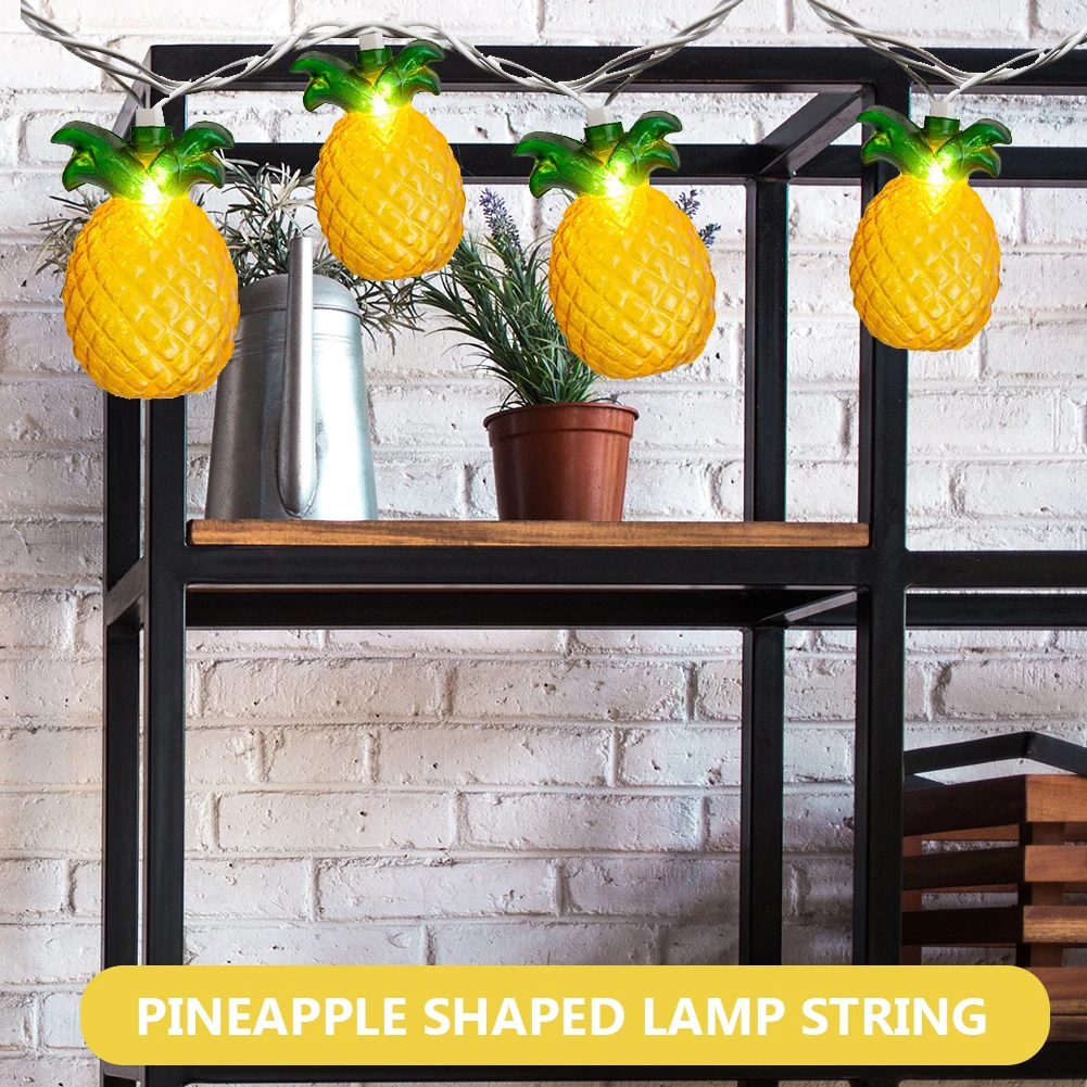 

Светодиодная гирлянда с имитацией ананаса, комнатное праздничное украшение, новогодний праздничный занавес, украшение для сада и дерева