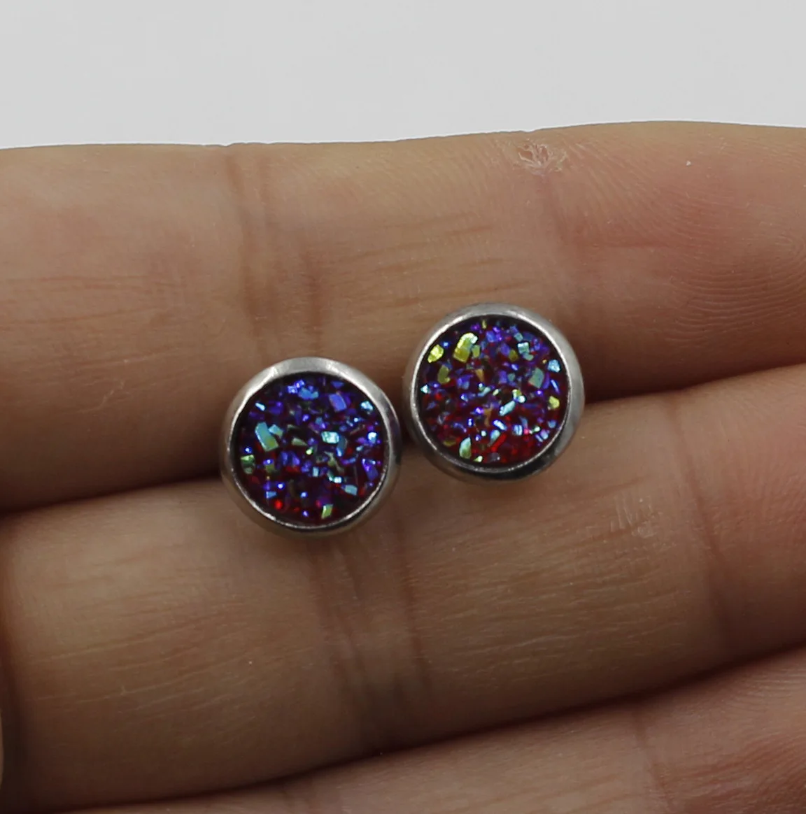 Маленькие серьги Пусеты Из Нержавеющей Стали 8 мм 316l для детей и девочек