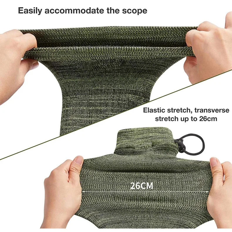 Накидка для длинного оружия для охоты на свежем воздухе, ружья или дробовика, защитная чехольчик-носок с силиконовой пропиткой для хранения, 54 дюйма.