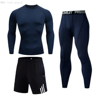jogging suit mens thermal underwear compression sportswear base layer training kit spandex tights winter men thermal suit 4xl