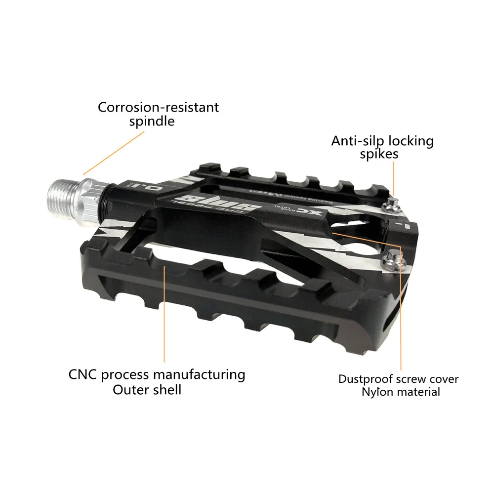 

1 Pair High Quality Anti-Slip Portable Bicycle Pedals Plastic Road Bike Cycling Mountain Bike Parts Wide Compatibility