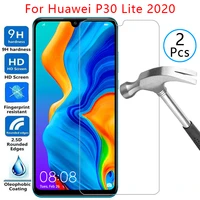 tempered glass screen protector for huawei p30 lite 2020 case cover on p30lite p 30 light protective phone coque bag accessories