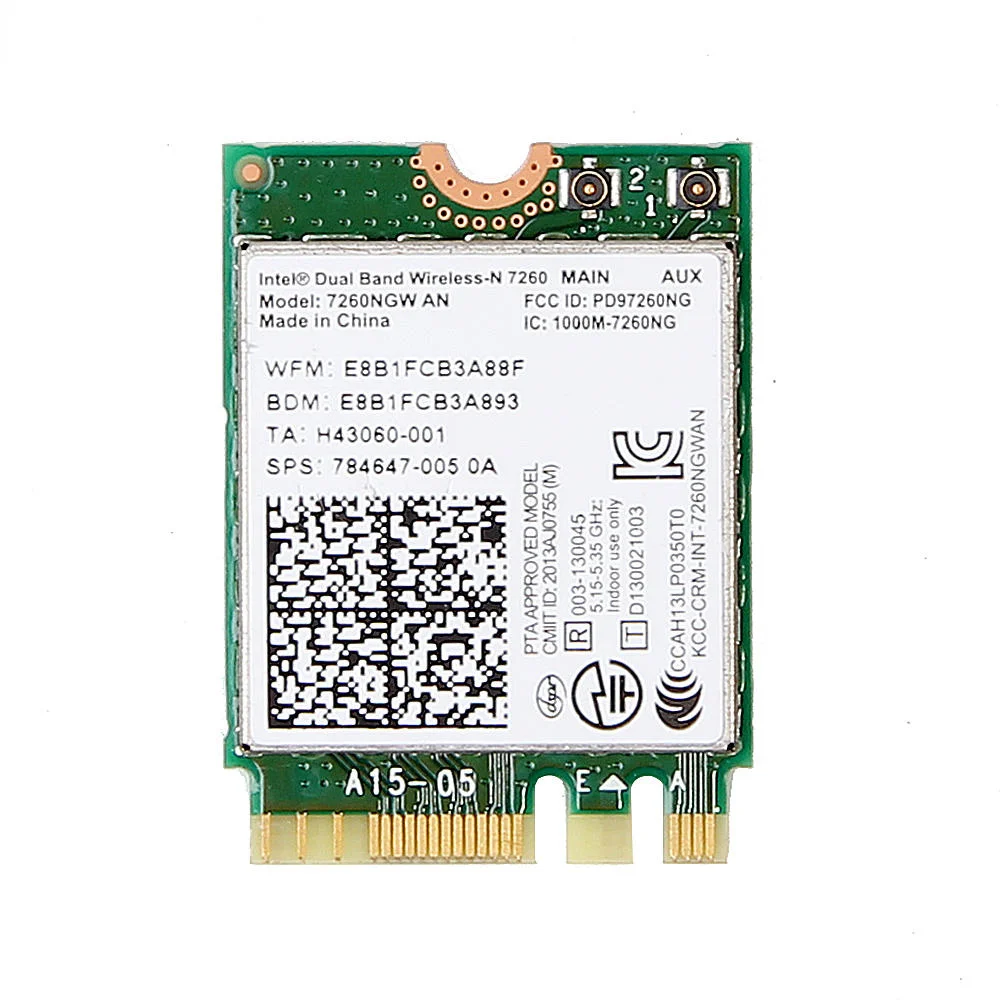 Двухдиапазонная Беспроводная AC 9260NGW NGFF 1 73 Гбит/с 802.11ac Wi Fi карта + Bluetooth для Intel 9260