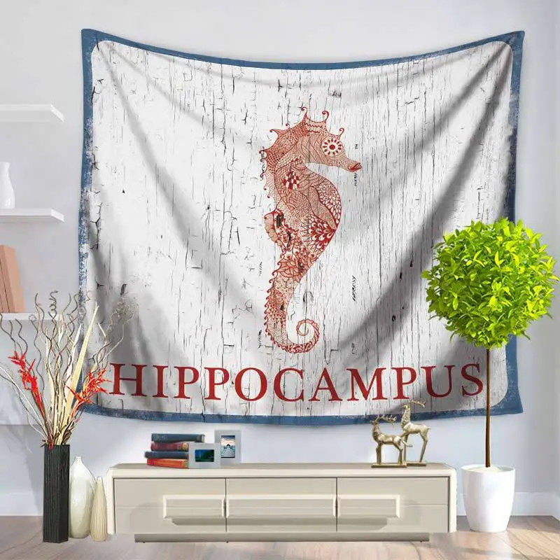 Черепаха гобелены океан Стиль печатание масла гобеленовое украшение с мандалой