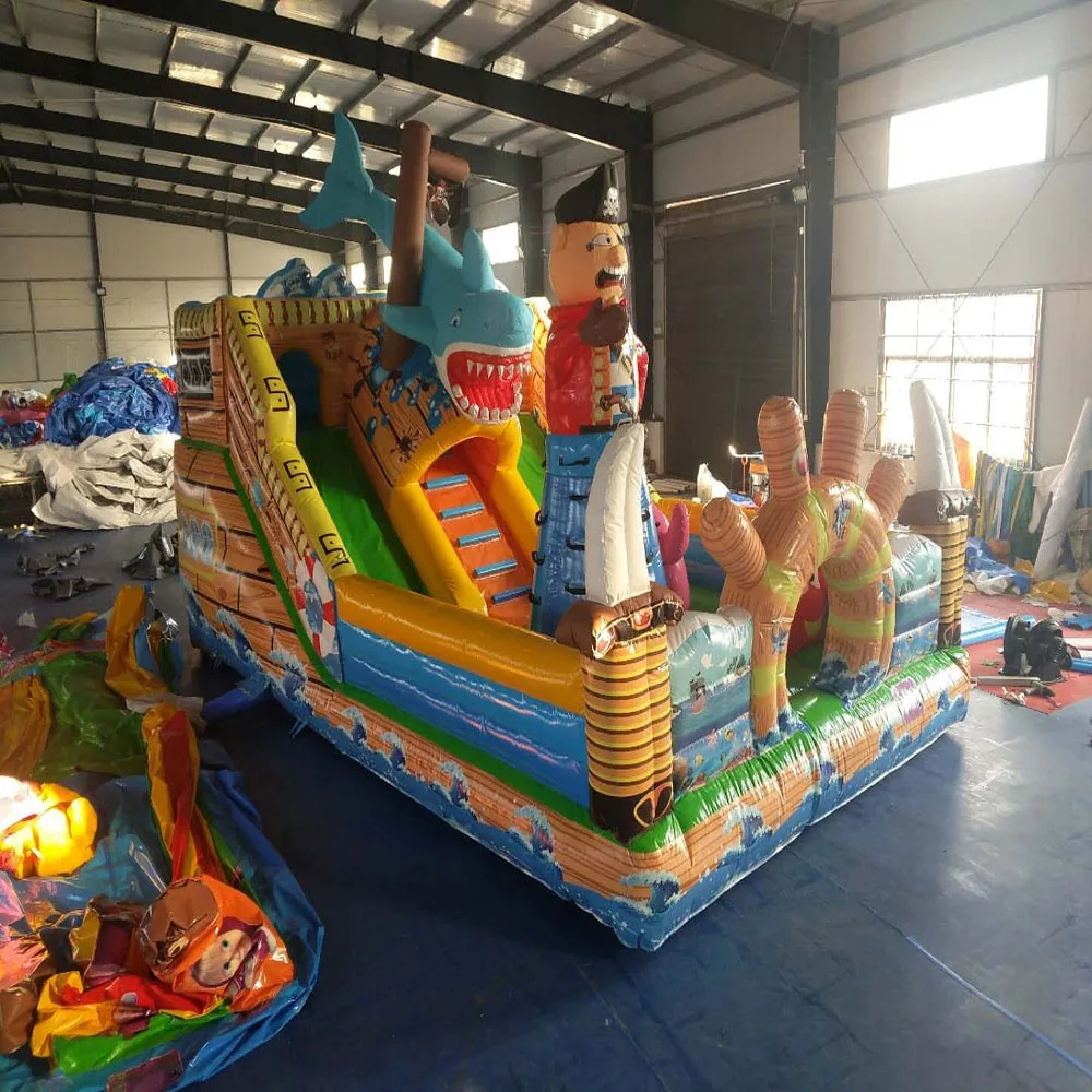 

Outdoor Inflatable Trampoline, Inflatable Slide For Children, Air Castle, Large Amusement Air Cushion Toy, Naughty Castle Park