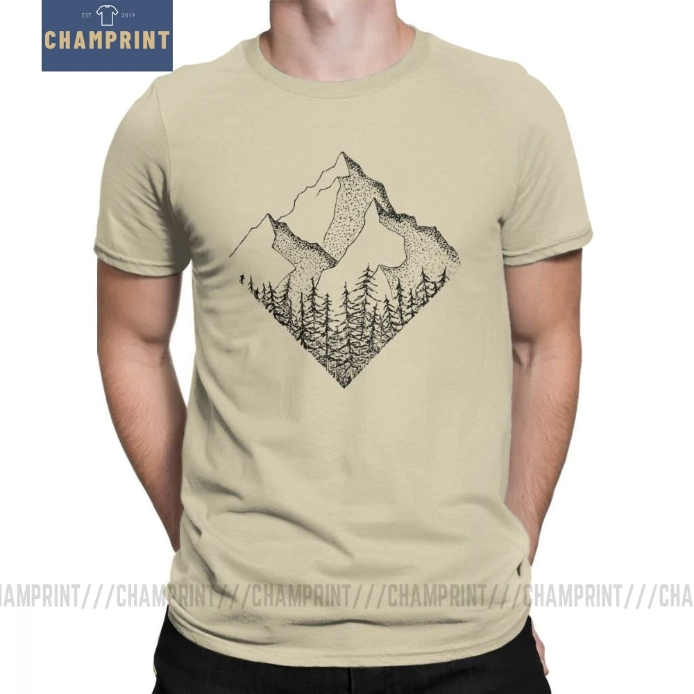 The Diamond Range, Мужская футболка, уличная, для горного туризма, футболка, национальные парки, повседневная, хлопок, короткий рукав, тройники размера плюс, одежда