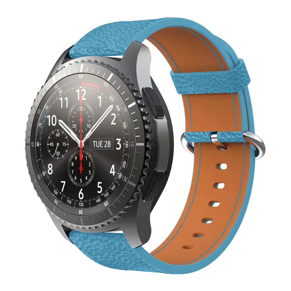 

Ремешок кожаный для Samsung Gear S3/Huawei Watch GT 46 мм/Amazfit GTR 47 мм