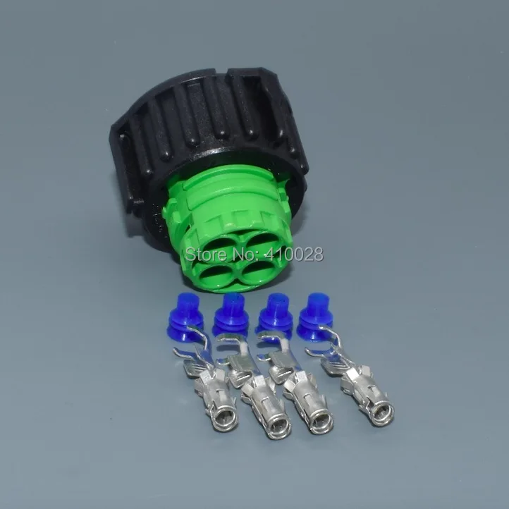 

shhworldsea 4pin 2.5mm Car large truck oxygen sensor wiring harness plug 3-1813099-1